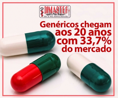 Imagem notícia Genéricos chegam aos 20 anos com 33,7% do mercado