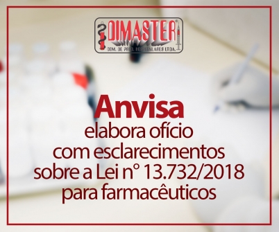 Imagem notícia Anvisa elabora ofício com esclarecimentos sobre a Lei n° 13.732/2018 para farmacêuticos